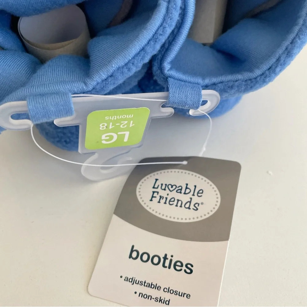 NWT Soft Soles Baby Boots Shoes 12-18 months Adjustable Closure Non-skid